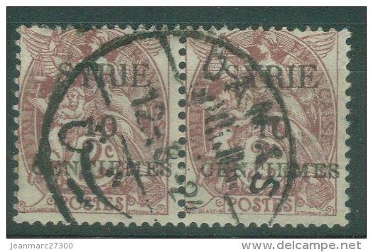 FRANCE COLONIES - Syrie -  Poste  Yt  105 Paire Oblitéré Variété De C Voir Scan -0.15/objet Si Vous Achetez Groupé - Used Stamps