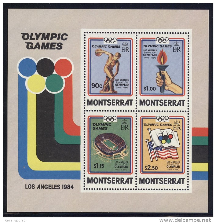 Montserrat - 1984 Los Angeles Block MNH__(FIL-9979) - Montserrat