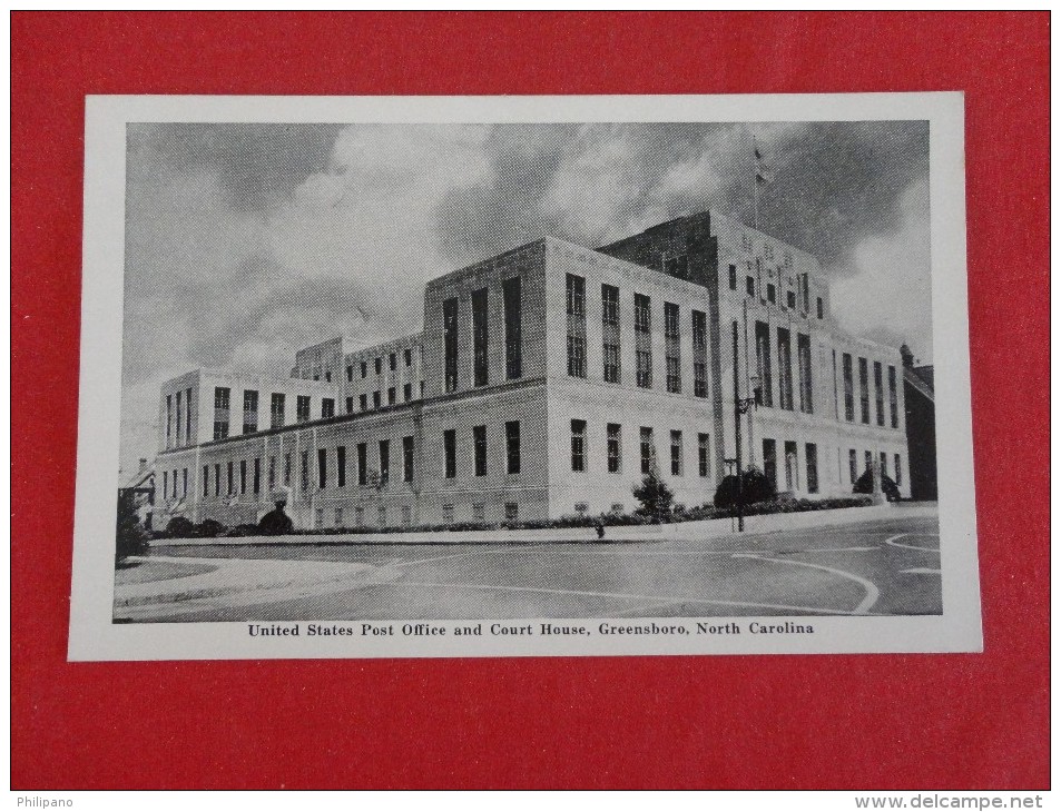 North Carolina > Greensboro  Post Office & Court House  Not Mailed  Ref 1180 - Greensboro