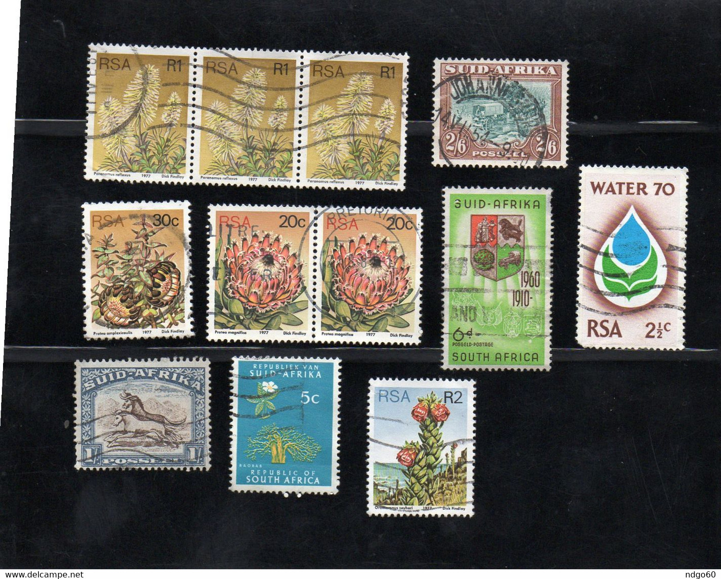 * Lot De + De 155 Timbres D'Afrique Du Sud (4 Scans) - Colecciones & Series