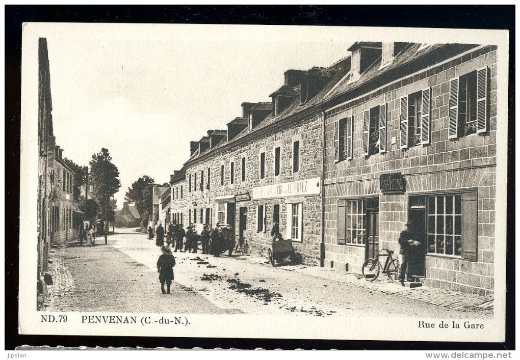 Cpa Du  22  Penvénan Rue De La Gare BCH16 - Penvénan