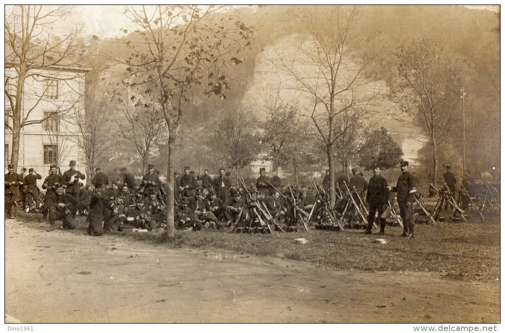 CPA 134 -MILITARIA - Carte Photo - Groupe De Soldats / Militaires à BERTHOUD - Berthoud