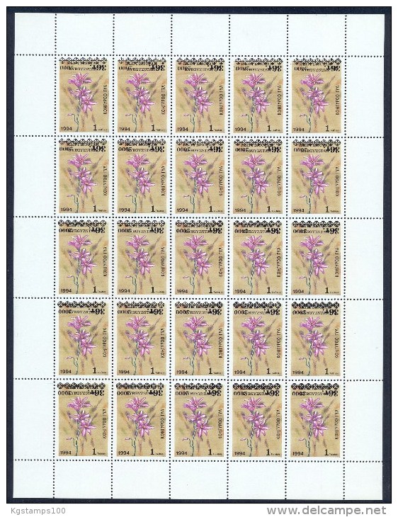 Kyrgyzstan 2000 Overprints Inverted. Full Sheet** - Kirghizistan