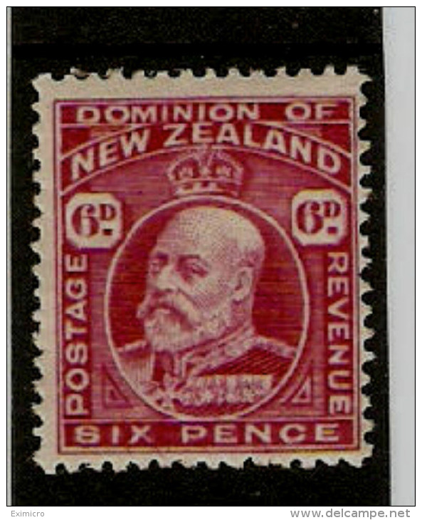 NEW ZEALAND 1910 6d CARMINE SG 392  PERF 14 X 14½ MOUNTED MINT Cat £40 - Neufs