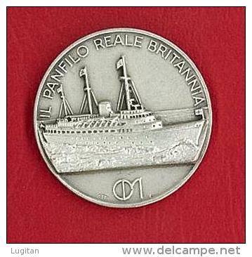 CDM -  PRINCIPE CARLO E DIANA - AG 925 - ANNO 1985 - PANFILO REALE BRITANNIA  - CLUB DELLA MEDAGLIA - Sonstige & Ohne Zuordnung