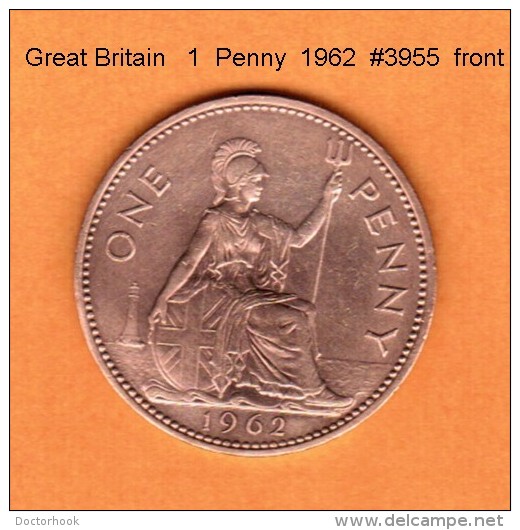 GREAT BRITAIN    1  PENNY  1962   (KM # 897) - D. 1 Penny