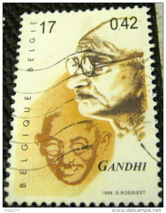 Belgium 1999 Gandhi 17f - Used - Otros & Sin Clasificación