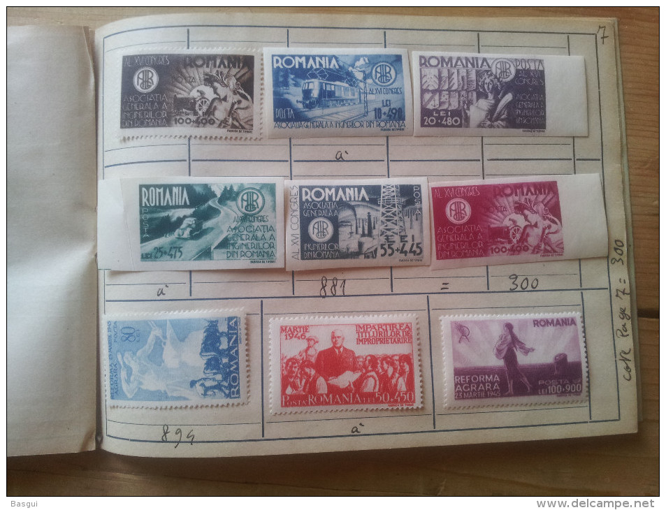 collection de timbres Roumanie , Romania, années 50