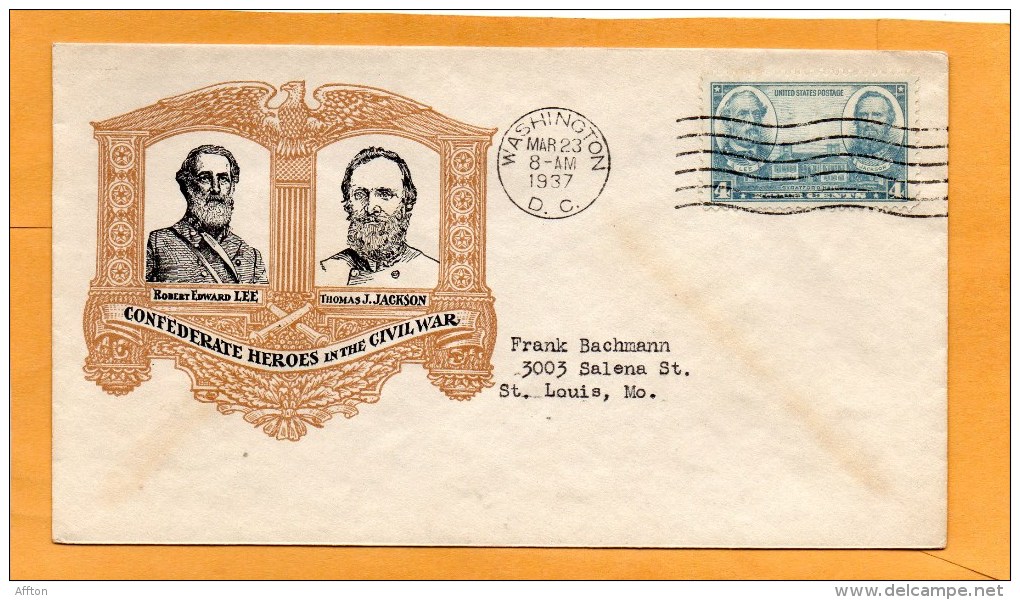 United States 1937 FDC - 1851-1940