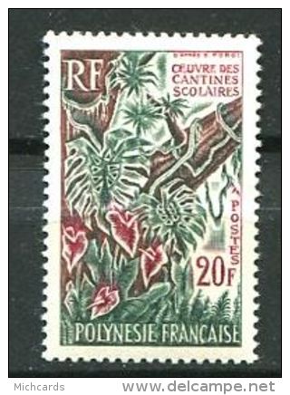 125 POLYNESIE FRANCAISE 1965 - Plante (Yvert 35)  Neuf ** (MNH) Sans Trace De Charniere - Unused Stamps