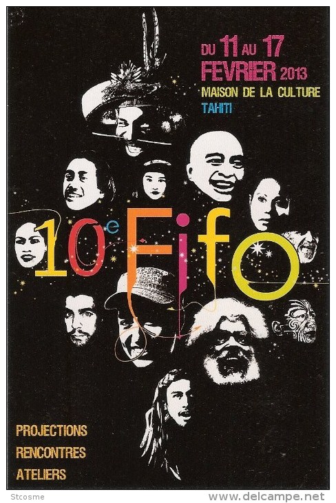 Entier / Stationery / PSC - Polynésie Française - Carte ACEP N°31 - état Neuf - FIFO 2013 Festival Cinéma - Prêt-à-poster