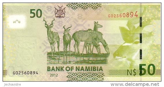 NAMIBIE  50 Namibia Dollars  Emission De 2012      ***** BILLET  NEUF ***** - Namibia