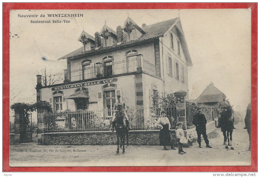 68 - SOUVENIR De WINTZENHEIM - Restaurant BELLE VUE - Wintzenheim