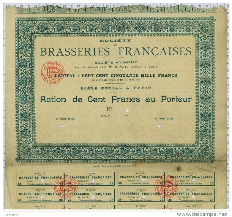 Sté Des Brasseries Françaises - Tourism