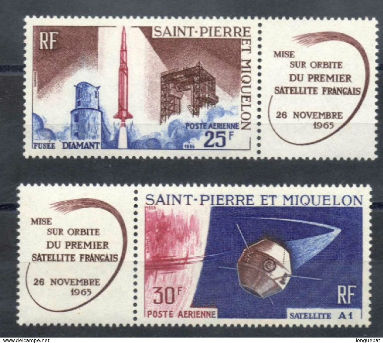 St PIERRE-et-MIQUELON : Lancement Du Premier Satellite Français à Hammaguir - Espace - Neufs