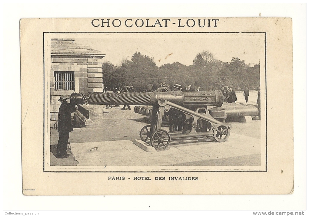 Chromo, Chocolat Louit - Hôtel Des Invalides (Paris - 75) - Louit