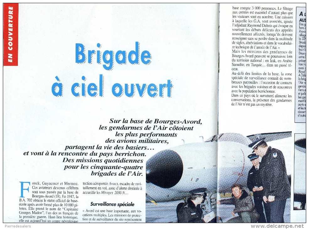 Gendarmerie B - Dossier Gendarme De L' Air - Aviation Avion Base Aérienne - Voir Sommaire Et Extraits - Militaria - Police