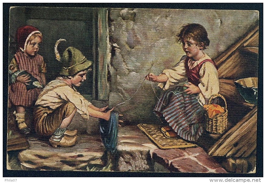 Kaulbach, H. - Der Ungeschickte Helfer. L'aide Maladroit. Un Assistente Inetto.  ------- Postcard Not Traveled - Kaulbach, Hermann