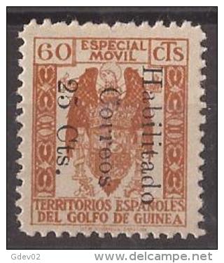 GUI259E-L4130TESSC.Guinee .GUINEA ESPAÑOLA.FISCALES .1939/41.(Ed  259E)sin Goma.RARO.MAGNIFICO - Other & Unclassified