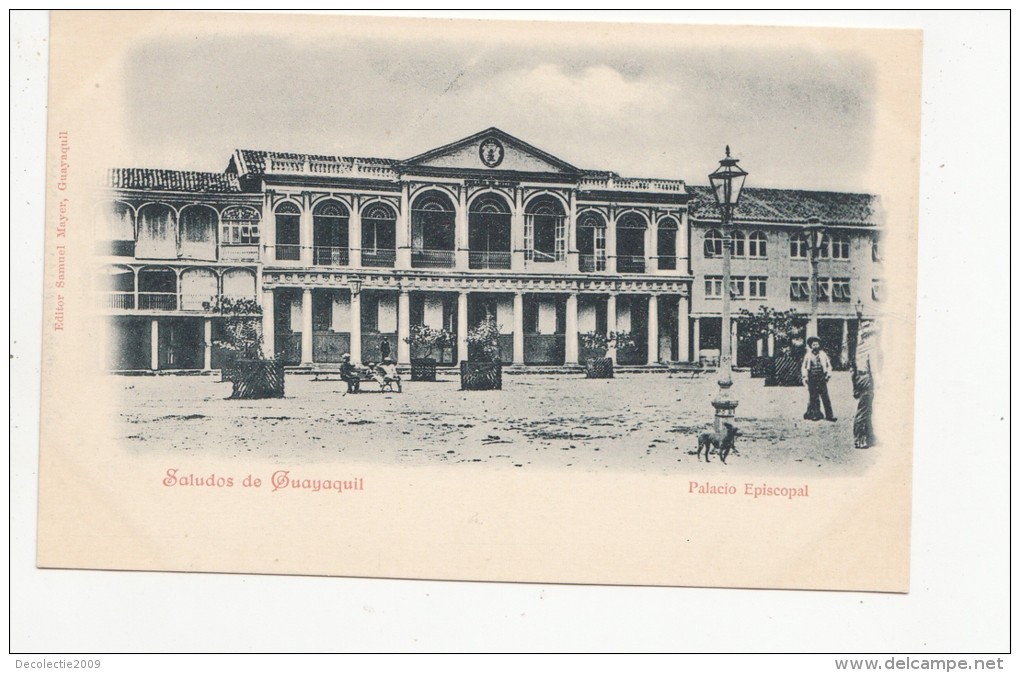 B77261 Palacio Episcopal Ecuador Guayaquil  Scan Front/back Image - Ecuador