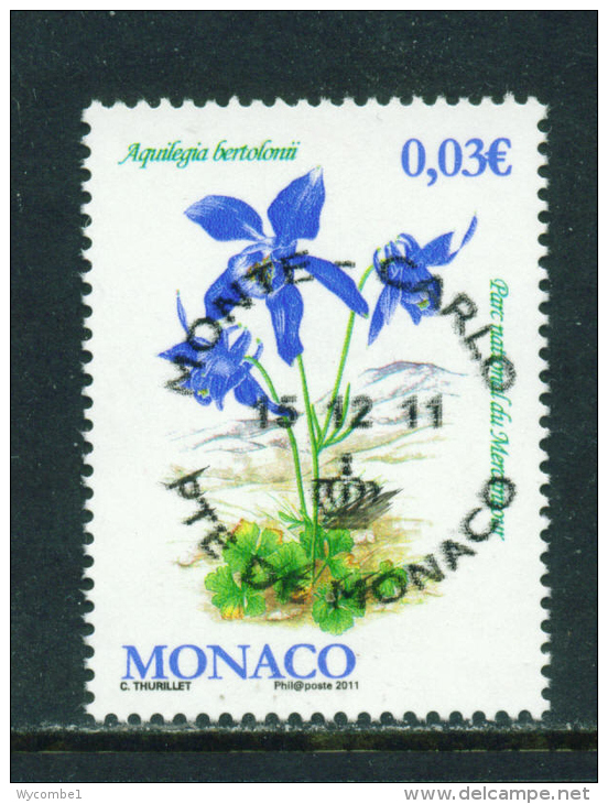 MONACO - 2011  Flowers  3c  Used As Scan - Used Stamps