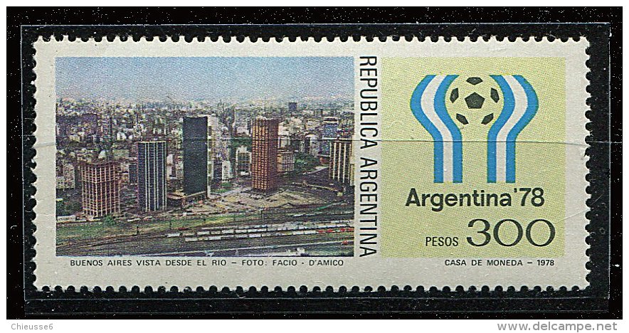 Argentine ** N° 1115 - "Argentina 78" Coupe Du Monde De Foot. Paysages Et Emblème De La Coupe - Ongebruikt