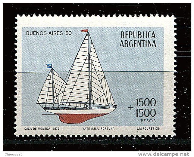 Argentine ** N° 1188 - Yacht A.R.A. Fortuna - Neufs