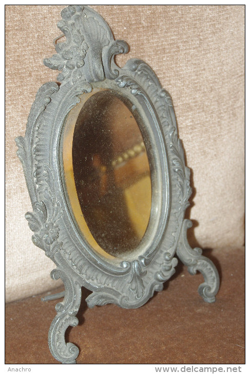 MIROIR GLACE à Poser Biseautée Ancienne - Accessoires