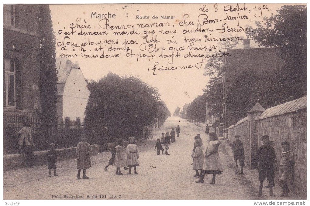 MARCHE   ROUTE DE NAMUR  1904 - Assesse