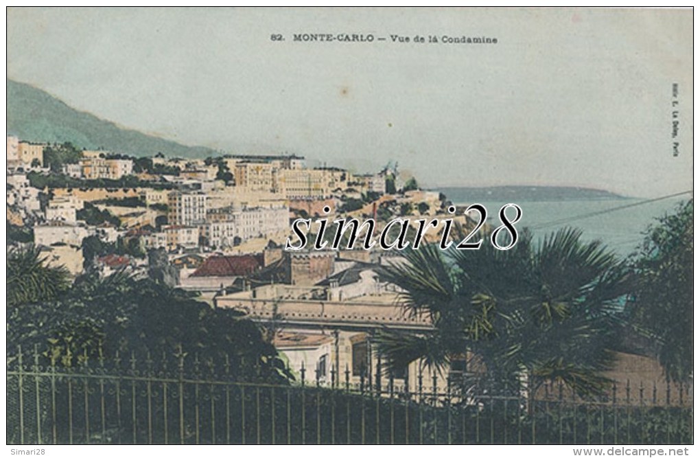 MONTE-CARLO - N° 82 - VUE DE LA CONDAMINE - La Condamine