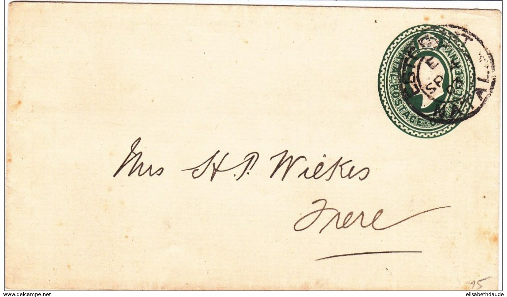 NATAL - 1903 - ENVELOPPE ENTIER POSTAL De ESTCOURT (RARE) - Natal (1857-1909)