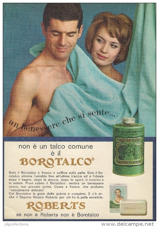 # BOROTALCO MANETTI & ROBERTS Florence 1960s Advert Pubblicità Publicitè Reklame Firenze Talc Talcum Powder Cosmetics - Zonder Classificatie