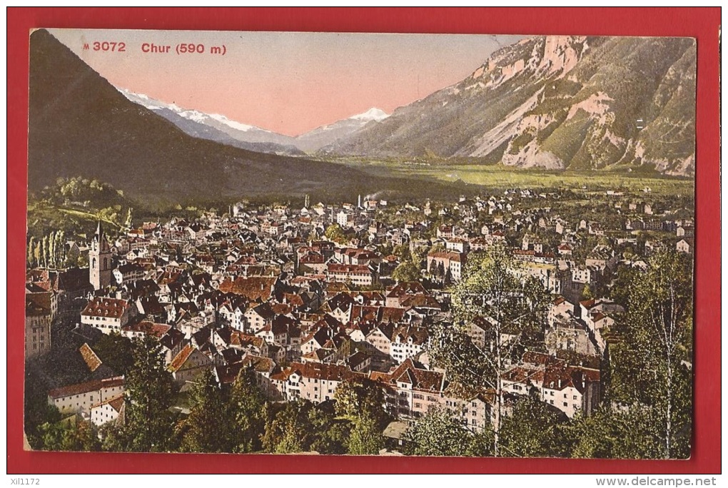 CGR1-41  Chur Generalansicht. Gelaufen - Chur