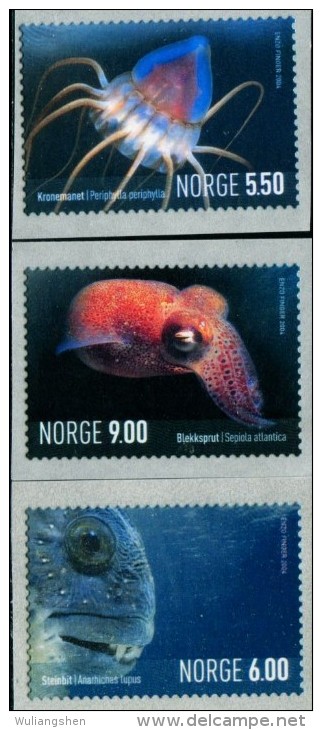 NE3841 Norway 2004 Marine Organisms 3v MNH - Neufs