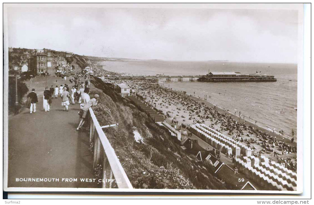 DORSET - BOURNEMOUTH - FROM WEST CLIFF RP  Do436 - Bournemouth (avant 1972)