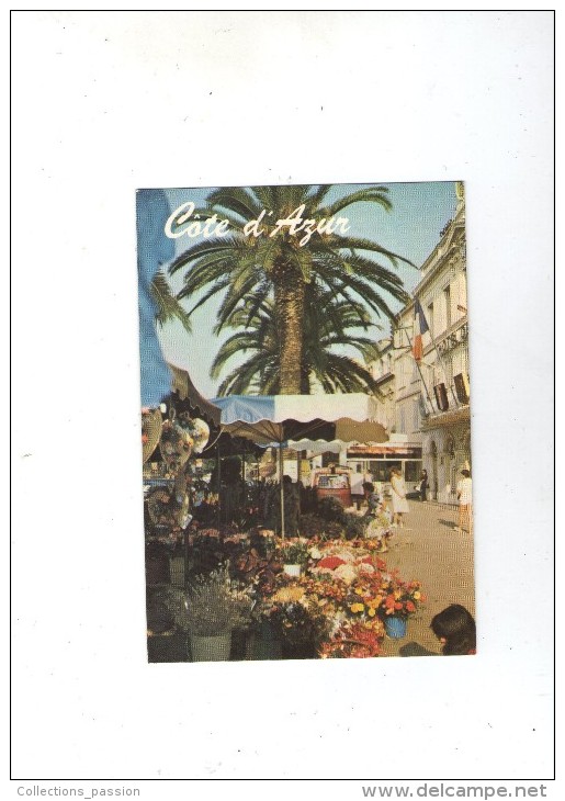 Cp , Commerce , Marché Aux Fleurs , Voyagée 1986  , Ed : PO. , 1536 - Markets