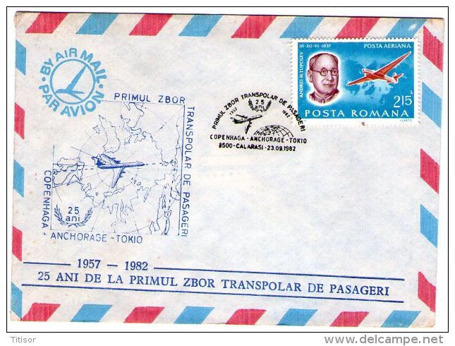 First Transpolar Passenger Flight  25 Years. 1985 - Polare Flüge