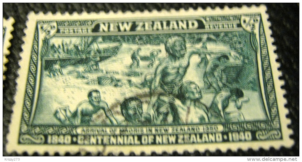 New Zealand 1940 Arrival Of Maori People 0.5d - Used - Used Stamps