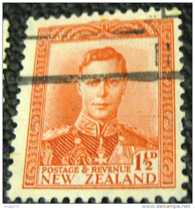 New Zealand 1938 King George VI 1.5d - Used - Oblitérés