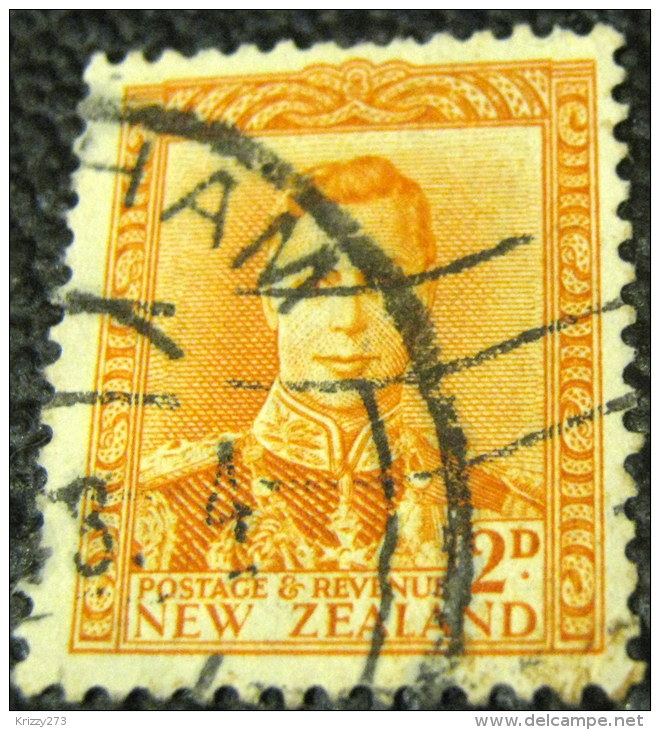 New Zealand 1938 King George VI 2d - Used - Oblitérés