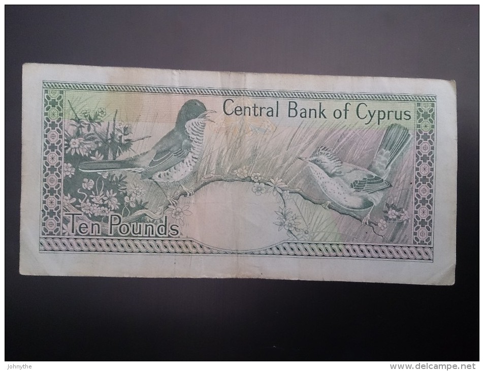 Cyprus 1994 10 Pounds Used - Cyprus