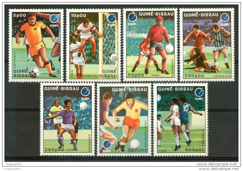 1988 Guinea Bissau "Essen 88" Fiera Internazionale Del Francobollo Coppa Europea Di Calcio Football Set MNH** B533 - Nuevos