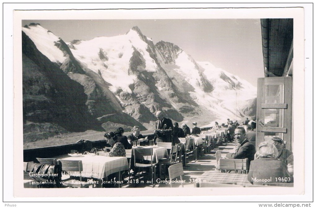 Ö-1844   GROSSGLOCKNER HOCHALPSTRASSE : Terasseblick VomKaiser Franz Josef Haus - Neukirchen Am Grossvenediger