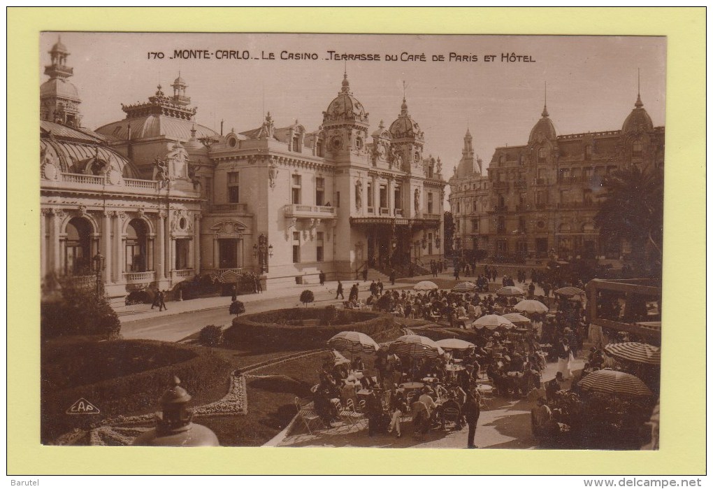 MONTE-CARLO -->  Le Casino - Terrasse Du Café De Paris Et Hôtels - Bars & Restaurants