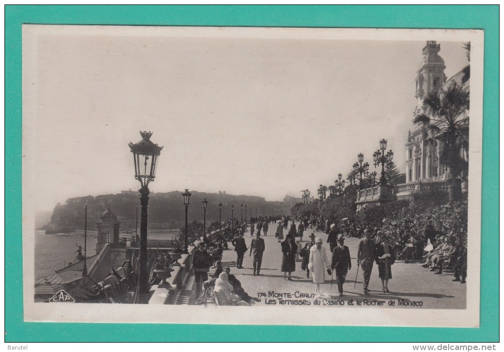 MONTE-CARLO --> Les Terrasses Du  Casino Et Le Rocher De Monaco - Terrassen