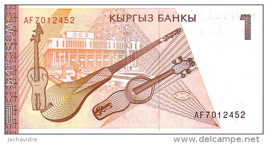 KIRGHIZISTAN     1 Som  Date De 1994    Pick 7     ***** BILLET  NEUF ***** - Kyrgyzstan