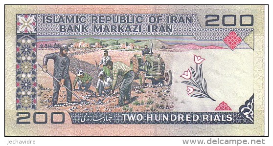 IRAN  200  Rials  Emission  De 1982  Pick 136 D       ***** BILLET  NEUF ***** - Iran