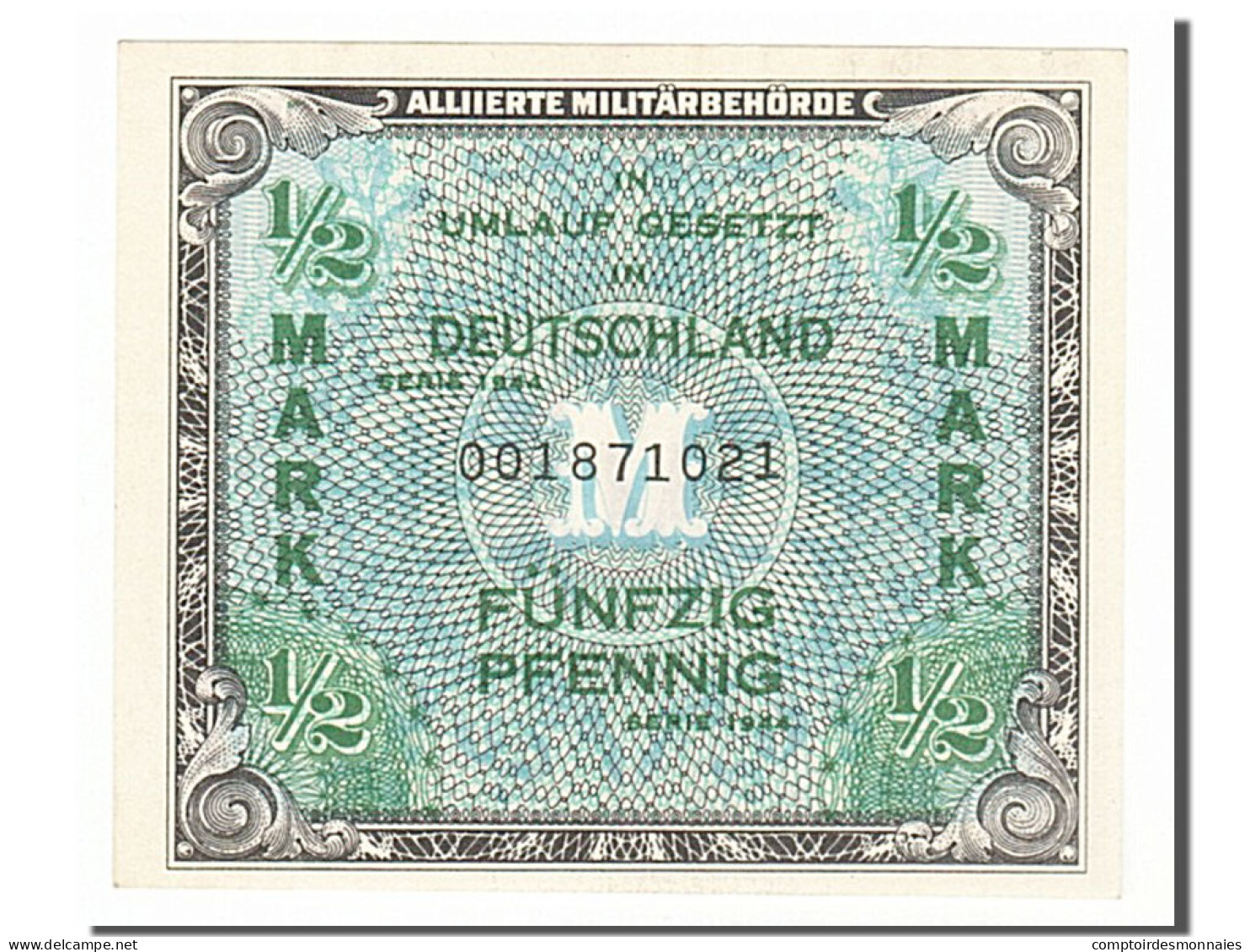 Billet, Allemagne, 1/2 Mark, 1944, NEUF - Sonstige & Ohne Zuordnung