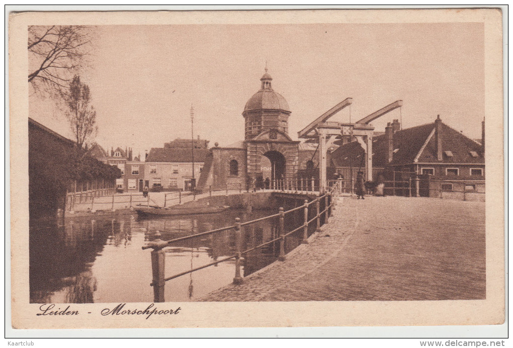 Leiden - Morschpoort (Ophaalbrug) -   Zuid-Holland / Nederland - Leiden