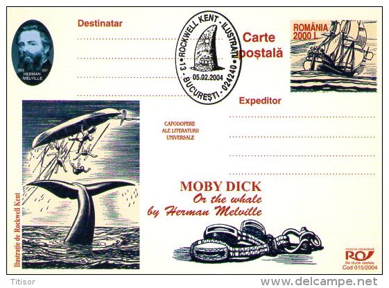 Whales - Moby Dick 9 Postal Stationaries . Bucuresti 2004. - Whales